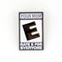 The Your Mom “Rated E” pin by Ballmarkers from Logie Joes features a large black E, “YOUR MOM” above, and “RATE E FOR EVERYONE” below—mimicking a game rating for a funny golf accessory.