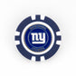 Show your team pride with this blue and white New York Giants poker chip ball marker from Ballmarkers by Logie Joes, featuring the logo and team name—a perfect addition to any NFL collection.