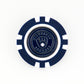 A blue and white poker chip-style Milwaukee Brewers marker by Ballmarkers from Logie Joes, featuring the team logo and name at the center—ideal as an MLB golf ball marker for fans.